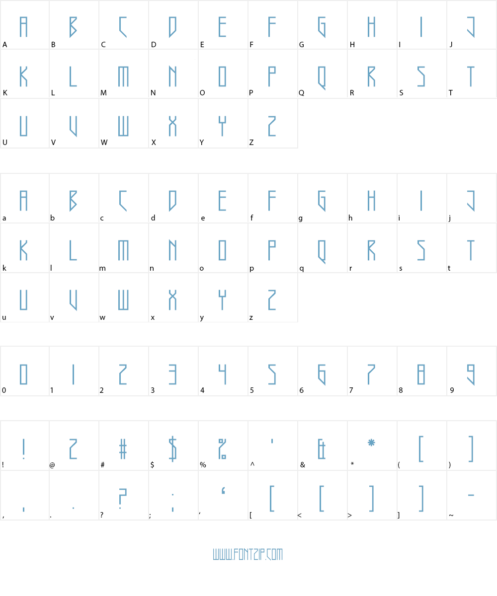 Havannah Hank Font Character